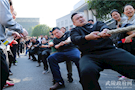 武陵区委政法委积极参加机关大院趣味运动会