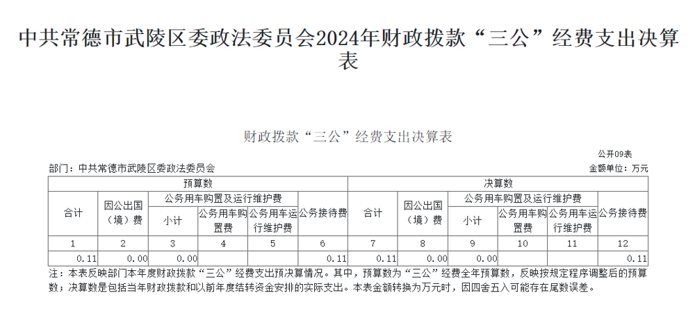 2024三公支出决算表